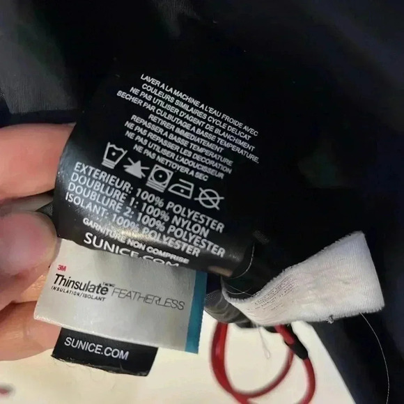 [XL] Sunice Franz 3M  Thermal Featherless Insulated Stretch Jacket Black/Red - Picture 9 of 13